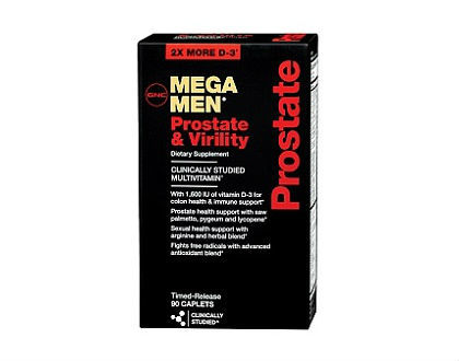 GNC Mega Men Prostate and Virility supplement