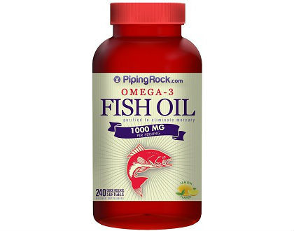 Piping Rock Omega-3 Fish Oil 1000 mg Lemon Flavor supplement