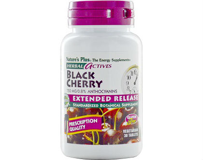 Nature’s Plus Herbal Actives Black Cherry Gout Supplements