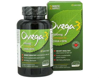 Ovega-3 DHA EPA omega-3 fish oil supplement
