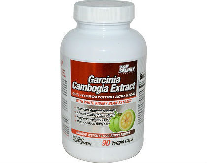 Top Secret Garcinia Cambogia Extract 50% HCA Supplement for Weight Loss