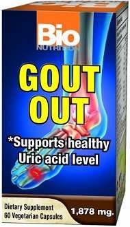 Bio Nutrition Gout Out Supplement for Relief of Gout Symptoms