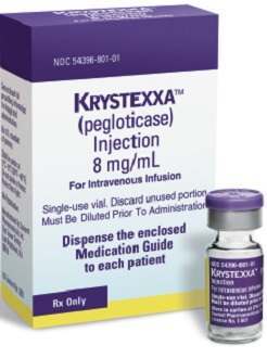 Krystexxa Prescription Injection to Treat Gout