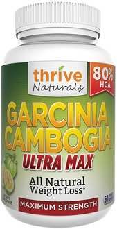 Thrive Naturals Garcinia Cambogia Ultra Max Supplement for Weight Loss