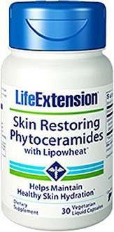 Life Extension Skin Restoring Phytoceramides with Lipowheat supplement