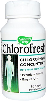 Nature's Way Chlorofresh Supplement to Control Body Odor