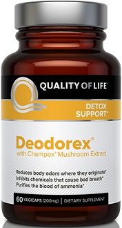 Quality of Life Deodorex Supplement to Ease Bad Breath and Body Odor