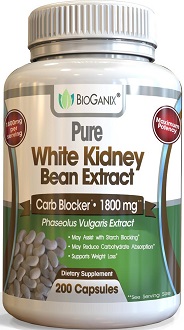 BioGanix Pure White Kidney Bean Extract Supplement for Blocking Carbohydrates