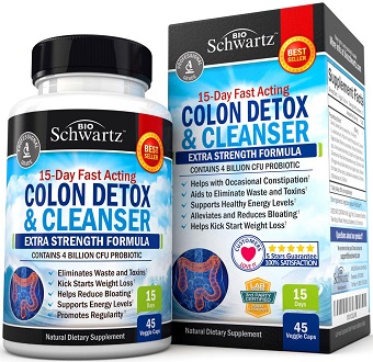 BioSchwartz Colon Cleanser & Detox for Weight Loss Supplement for Colon Cleanse