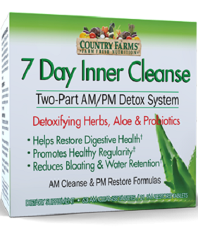 Country Farms 7-Day Inner Cleanse Detox System Supplement for Colon Health