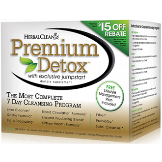 Herbal Clean Premium Detox 7-Day Complete Cleansing System Supplement for Intestinal Cleanse