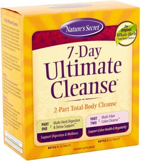 Nature's Secret 7-Day Ultimate Cleanse Supplement for Intestinal Cleanse