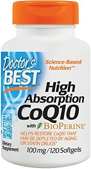 Doctor's Best High Absorption CoQ10 Supplement for Cognitive Health