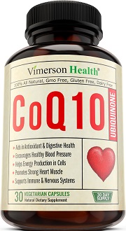 Vimerson Health COQ10 Ubiquinone Supplement for Cardiovascular Health