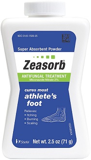 Zeasorb Athlete's Foot Powder for Treatment of Athlete's Foot