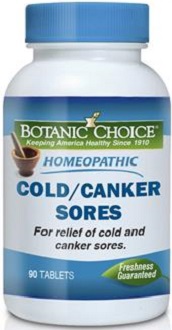 Botanic Choice Homeopathic Cold Canker Sores Formula to Combat Sores