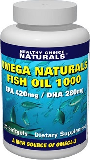 Healthy Choice Naturals Omega Naturals Fish Oil 1000 supplement