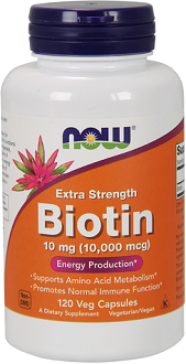Now Foods Biotin Supplement for Strengthening Hair, Nail and Skin