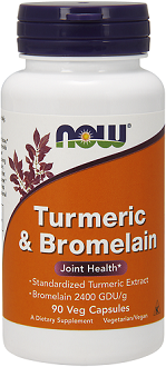 Now Turmeric and Bromelain supplement