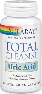 Solaray Total Cleanse Uric Acid Supplement for Gout Relief