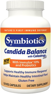 Symbiotics Candida Balance with Colostrum Plus supplement