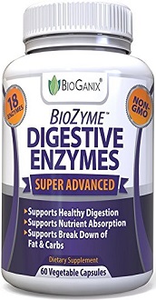 BioGanix BioZyme Digestive Enzymes Supplement for IBS Relief