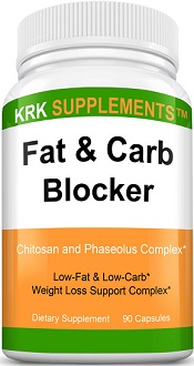 KRK Supplements Fat & Carb Blocker for Weight Loss