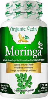 Organic Veda Moringa for Health & Well-Being