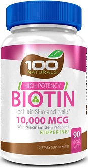 100 Naturals Biotin for Hair Growth