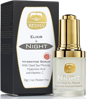 Kedma Cosmetics Elixir+ Hyaluronic Night Serum for Anti-Aging