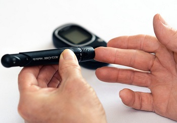 Photo of Checking Blood Sugar Level